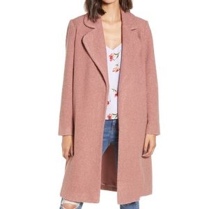 Mural Dusty Pink Mauve Teddy Jacket XS